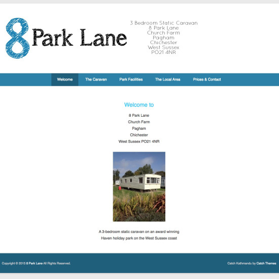 8 Park Lane - Website Design